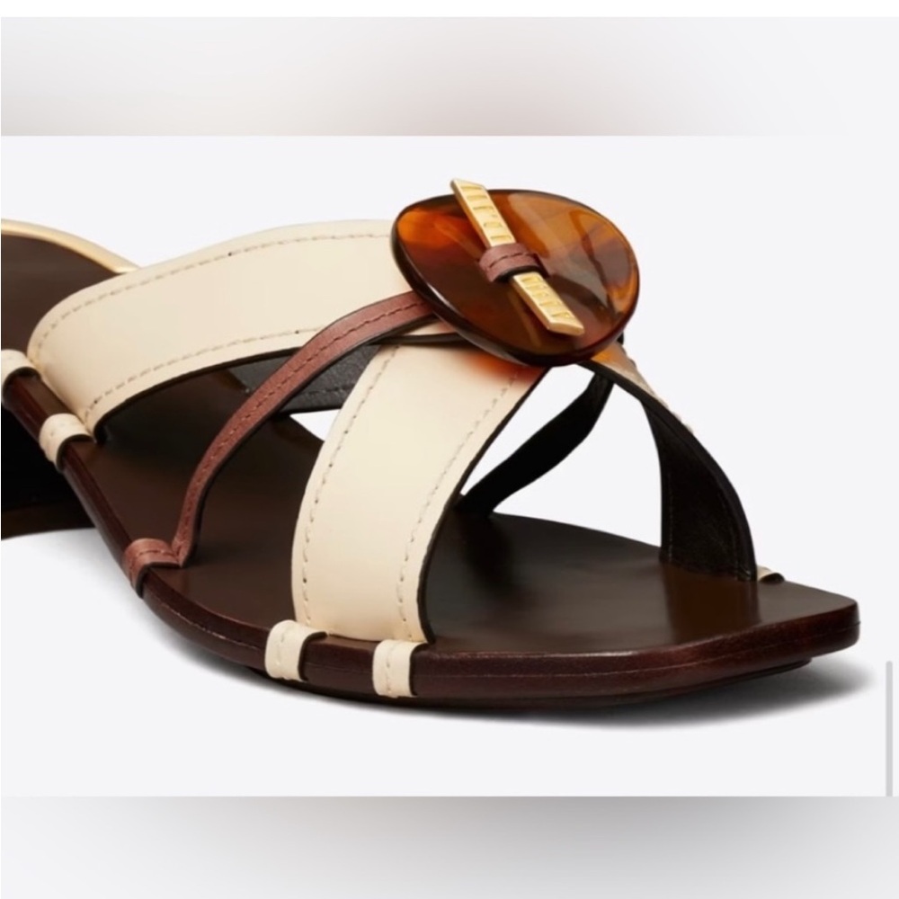Tory Burch Knotted Mule Sandals. NWOT